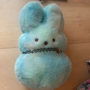 Peeps reversible blue stuffed bunny